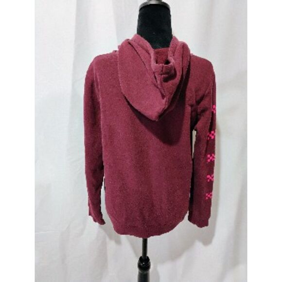 VANS Maroon Pink Logo Hoodie Size‎ S - Picture 6 of 8